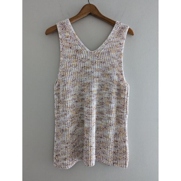 NWT Loft Knitted Double V Neck Sweater Vest Women's Size XL - Picture 2 of 6